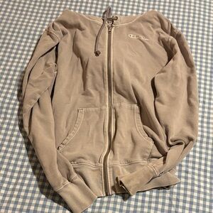 Champion Washed Purple Grey Full-Zip Hoodie